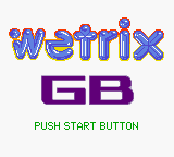 Wetrix title screen for GameBoy Color